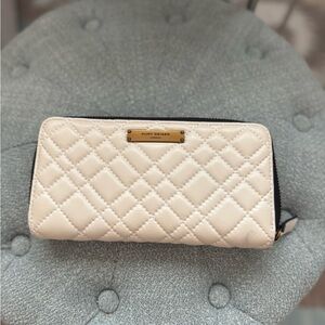Kurt Geiger Cream Quilted Wallet
